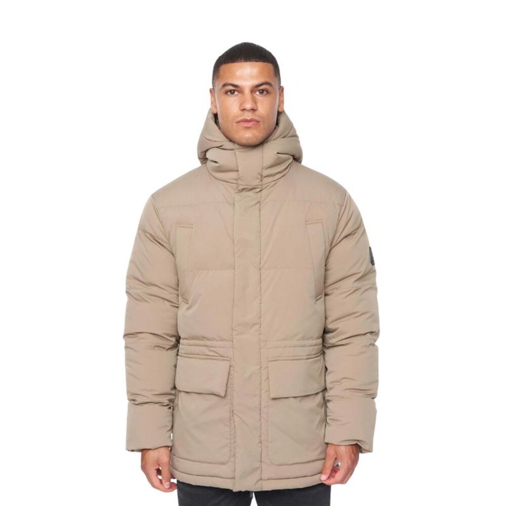 Duck and Cover Mens Fletchley Puffer Jacket / Beige